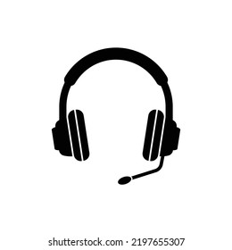 Headphone, Headset, or Earphone Element Design Music Audio Vector Icon Colored Isolated On White Background. 
Template Flat Icon Vector Style For Web, Apps, Or Business EPS10 Editable.