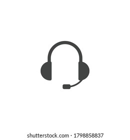 headphone, headset icon vector illustration