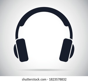 Headphone headset symbol vector icon