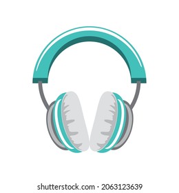 headphone headset vector flat icon