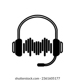 Headphone Icon (Audio Icon), True Black Icon