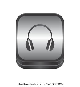 headphone icon button