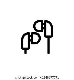 Headphone icon. Call centre sign