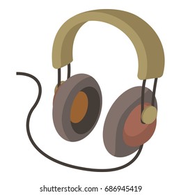Headphone icon. cartoon illustration of headphone vector icon for web