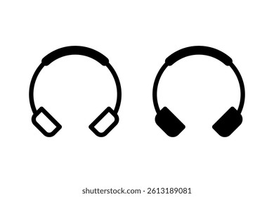 headphone icon. Clean and simple vector graphic perfect for use in various design projects, app icons, websites, and more