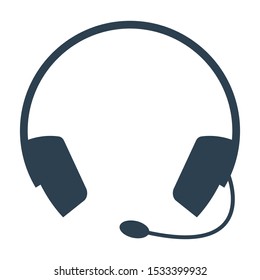 Headphone icon, customer service icon