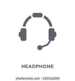 Headphone icon. Headphone design concept from  collection. Simple element vector illustration on white background.