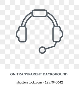 Headphone icon. Headphone design concept from  collection. Simple element vector illustration on transparent background.