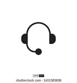 icono de auriculares, plantilla vectorial de inspiración de diseño para interfaz y cualquier propósito