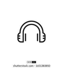 headphone icon, design inspiration vector template for interface and any purpose