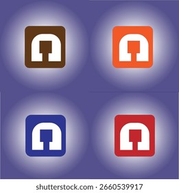 design de ícone de fone de ouvido em Várias cores para negócios, site