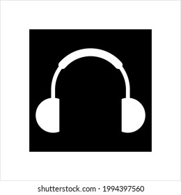 Headphone Icon Design Symbol Vector Art Illustration
