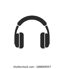 Headphone icon design template vector isolated illustration