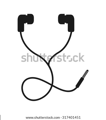 headphone icon design, vector illustration eps10 graphic 