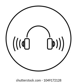 headphone icon, dj, music 