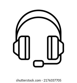 Headphone icon. earphone sign. vector illustration