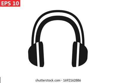 headphone icon, earphone icon vector illustration