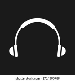 Headphone icon, earphone icon vector illustration. Headset icon symbol isolated. eps 10