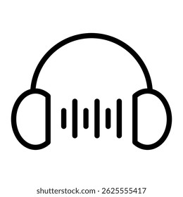 Headphone Icon Element For Design