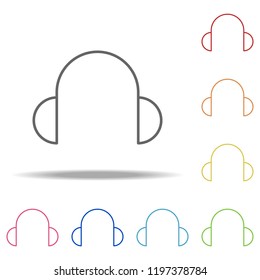 headphone icon. Elements of Web in multi colored icons. Simple icon for websites, web design, mobile app, info graphics