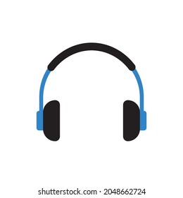 headphone icon, flat design best vector icon. Vector illustration
