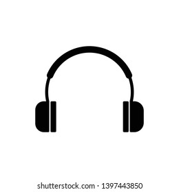Headphone Icon Flat Vector Design