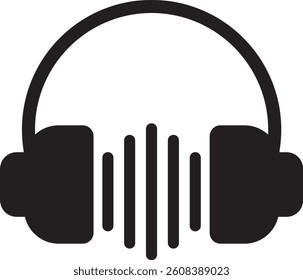 Headphone icon flat vector. Gamer headset. Customer service isolated