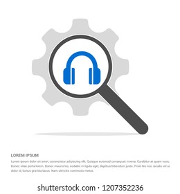 Headphone icon - Free vector icon