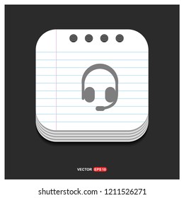 Headphone Icon - Free vector icon