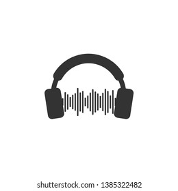 Headphone icon graphic design template vector illustration