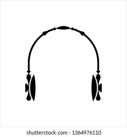 Headphone Icon, Head Phone Vector Art Illustration