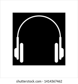 Headphone Icon, Head Phone Vector Art Illustration