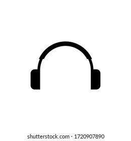 Headphone icon, headset sign design.