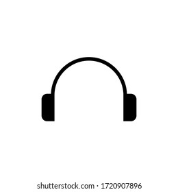 Headphone icon, headset sign design.