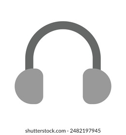 Headphone icon, headset vector design