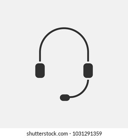 Headphone icon illustration isolated vector sign symbol