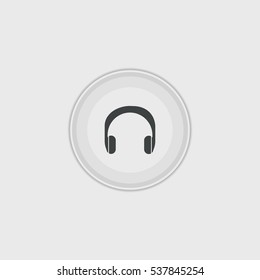 headphone icon illustration isolated vector sign symbol