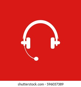 Headphone icon illustration isolated vector sign symbol