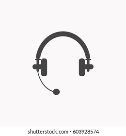 Headphone icon illustration isolated vector sign symbol