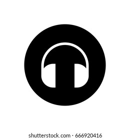 Headphone icon illustration isolated vector sign symbol