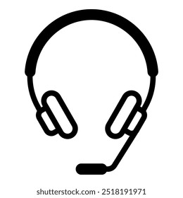 Headphone icon isolated on white background