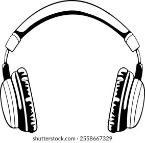 headphone icon isolated on white background