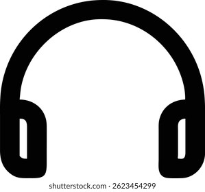 Headphone icon isolated on white background