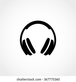 Headphone Icon Isolated on White Background