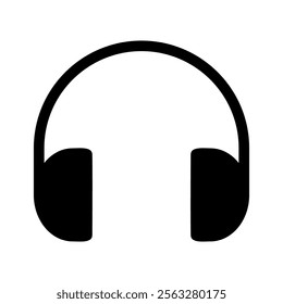 Headphone Icon, isolated, vector illustration