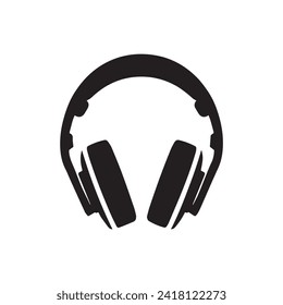 Headphone icon. Isolated vector on white background.