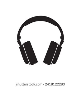 Headphone icon. Isolated vector on white background.
