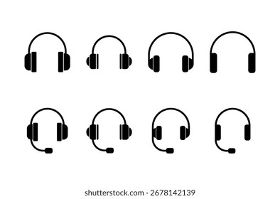 Logo-Design für Kopfhörer. Headvector Zeichen und Symbol