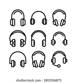 Headphone icon or logo isolated sign symbol vector illustration - Collection of high quality black style vector icons
