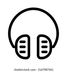 headphone icon or logo isolated sign symbol vector illustration - high quality black style vector icons
